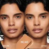 MAC Cosmetics Studio Fix Fluid SPF 15 24HR Matte Foundation + Oil Control - Тональная основа матирующая SPF 15 оттенок NC40, 30 ml — фото 4