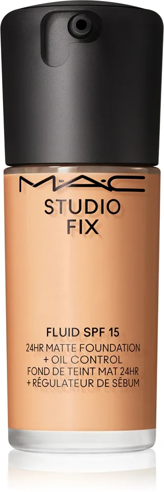 MAC Cosmetics Studio Fix Fluid SPF 15 24HR Matte Foundation + Oil Control - Тональная основа матирующая SPF 15 оттенок NC35, 30 ml