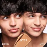 MAC Cosmetics Studio Fix Fluid SPF 15 24HR Matte Foundation + Oil Control - Тональная основа матирующая SPF 15 оттенок NC35, 30 ml — фото 4