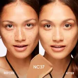 MAC Cosmetics Studio Fix Fluid SPF 15 24HR Matte Foundation + Oil Control - Тональная основа матирующая SPF 15 оттенок NC37, 30 ml — фото 4