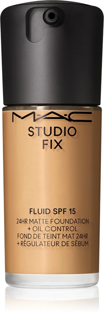MAC Cosmetics Studio Fix Fluid SPF 15 24HR Matte Foundation + Oil Control - Тональная основа матирующая SPF 15 оттенок NC38, 30 ml