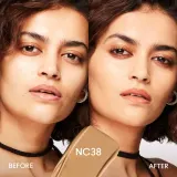 MAC Cosmetics Studio Fix Fluid SPF 15 24HR Matte Foundation + Oil Control - Тональная основа матирующая SPF 15 оттенок NC38, 30 ml — фото 4