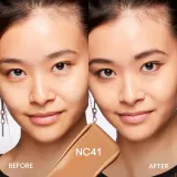 MAC Cosmetics Studio Fix Fluid SPF 15 24HR Matte Foundation + Oil Control - Тональная основа матирующая SPF 15 оттенок NC41, 30 ml — фото 3