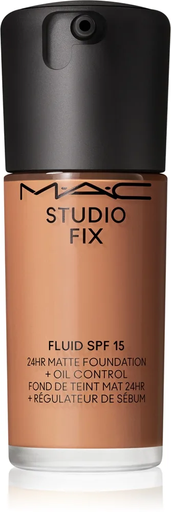 MAC Cosmetics Studio Fix Fluid SPF 15 24HR Matte Foundation + Oil Control - Тональная основа матирующая SPF 15 оттенок NW33, 30 ml