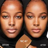MAC Cosmetics Studio Fix Fluid SPF 15 24HR Matte Foundation + Oil Control - Тональная основа матирующая SPF 15 оттенок NC47, 30 ml — фото 3