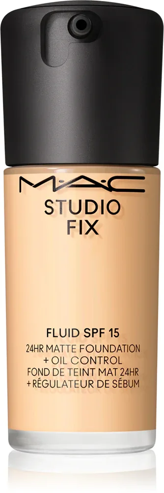 MAC Cosmetics Studio Fix Fluid SPF 15 24HR Matte Foundation + Oil Control - Тональная основа матирующая SPF 15, 30 мл, оттенок NC13