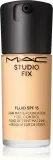 MAC Cosmetics Studio Fix Fluid SPF 15 24HR Matte Foundation + Oil Control - Тональная основа матирующая SPF 15, 30 мл, оттенок NC13 — фото 1