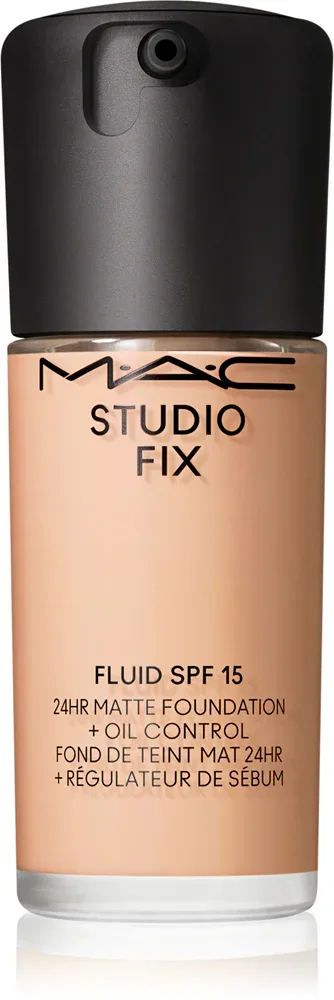 MAC Cosmetics Studio Fix Fluid SPF 15 24HR Matte Foundation + Oil Control - Тональная основа матирующая SPF 15, 30 мл, оттенок N4.75