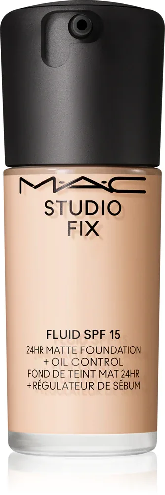 MAC Cosmetics Studio Fix Fluid SPF 15 24HR Matte Foundation + Oil Control - Тональная основа матирующая SPF 15, 30 мл, оттенок NC10