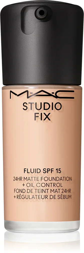 MAC Cosmetics Studio Fix Fluid SPF 15 24HR Matte Foundation + Oil Control - Тональная основа матирующая SPF 15, 30 мл, оттенок N4.5