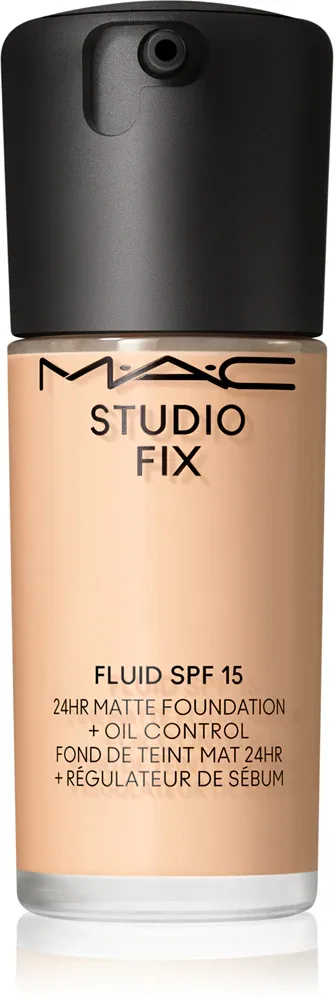 MAC Cosmetics Studio Fix Fluid SPF 15 24HR Matte Foundation + Oil Control - Тональная основа матирующая SPF 15, 30 мл, оттенок NC16