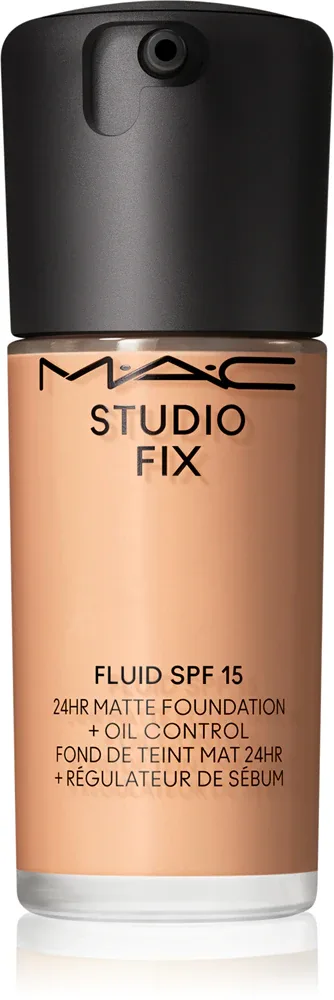 MAC Cosmetics Studio Fix Fluid SPF 15 24HR Matte Foundation + Oil Control - Тональная основа матирующая SPF 15 оттенок NC27, 30 ml