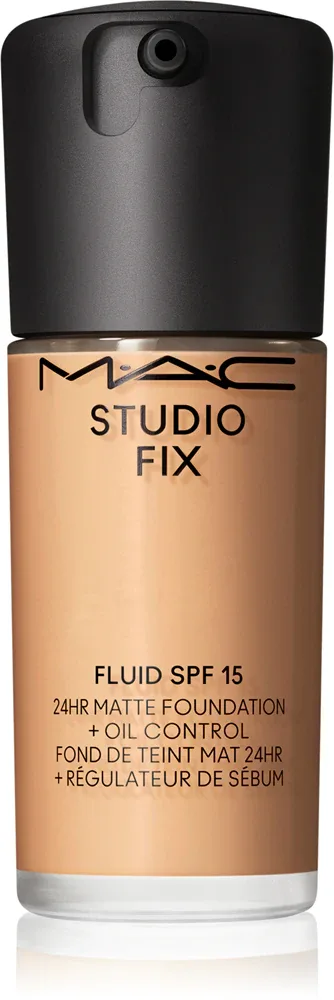 MAC Cosmetics Studio Fix Fluid SPF 15 24HR Matte Foundation + Oil Control - Тональная основа матирующая SPF 15, 30 мл, оттенок NC30