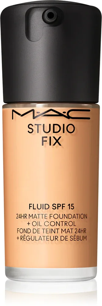 MAC Cosmetics Studio Fix Fluid SPF 15 24HR Matte Foundation + Oil Control - Тональная основа матирующая SPF 15, 30 мл, оттенок NC20