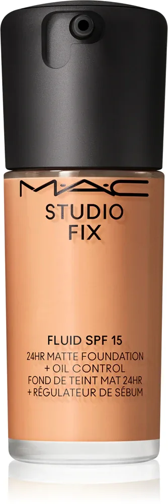 MAC Cosmetics Studio Fix Fluid SPF 15 24HR Matte Foundation + Oil Control - Тональная основа матирующая SPF 15, 30 мл, оттенок C5.5