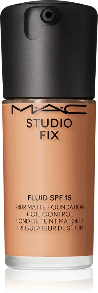 MAC Cosmetics Studio Fix Fluid SPF 15 24HR Matte Foundation + Oil Control - Тональная основа матирующая SPF 15, 30 мл, оттенок NC44