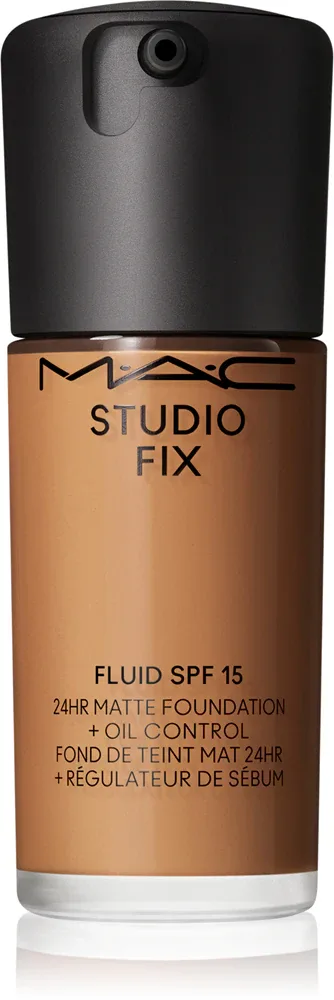 MAC Cosmetics Studio Fix Fluid SPF 15 24HR Matte Foundation + Oil Control - Тональная основа матирующая SPF 15, 30 мл, оттенок NW40