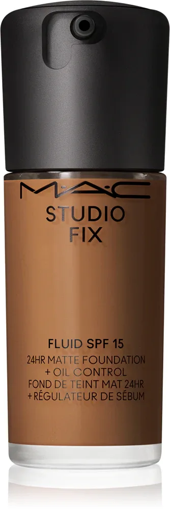 MAC Cosmetics Studio Fix Fluid SPF 15 24HR Matte Foundation + Oil Control - Тональная основа матирующая SPF 15, 30 мл, оттенок NC60