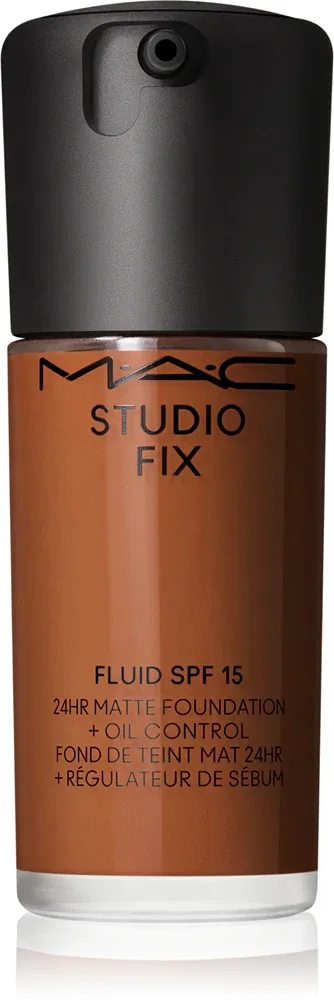 MAC Cosmetics Studio Fix Fluid SPF 15 24HR Matte Foundation + Oil Control - Тональная основа матирующая SPF 15, 30 мл, оттенок NW46