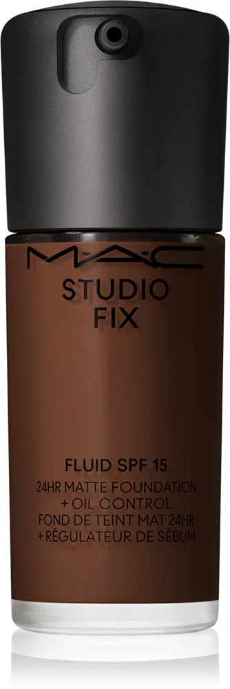 MAC Cosmetics Studio Fix Fluid SPF 15 24HR Matte Foundation + Oil Control - Тональная основа матирующая SPF 15, 30 мл, оттенок NC65