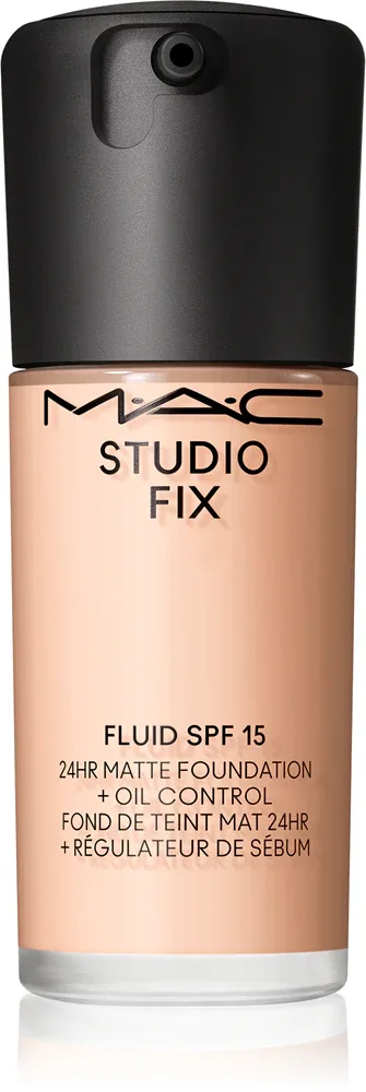 MAC Cosmetics Studio Fix Fluid SPF 15 24HR Matte Foundation + Oil Control - Тональная основа матирующая SPF 15, 30 мл, оттенок N18