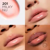L’Oreal Paris Plump Ambition - Блеск для губ с гиалуроновой кислотой, придающий объем, 5 мл, оттенок 201 Milky Nu — фото 3