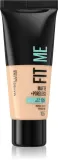 MAYBELLINE NEW YORK Fit Me! Matte+Poreless - Матирующий тональный крем для нормальной и жирной кожи, 30 мл, оттенок 105 Natural Ivory — фото 1