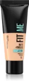 MAYBELLINE NEW YORK Fit Me! Matte+Poreless - Матирующий тональный крем для нормальной и жирной кожи, 30 мл, оттенок 115 Ivory — фото 1