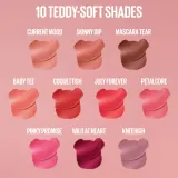MAYBELLINE NEW YORK SuperStay Teddy Tint - Товар: стойкая помада с матовым эффектом оттенок 40 Petalcore, 5 ml — фото 8