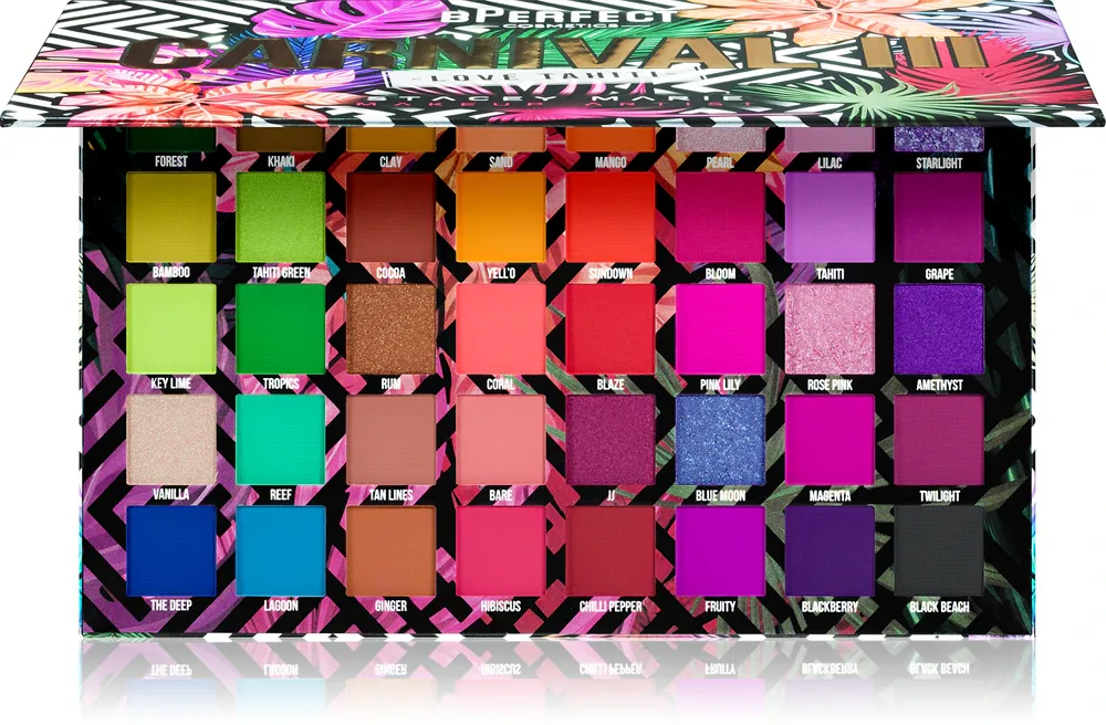 BPerfect Carnival III Love Tahiti - Палетка теней для век: палетка теней для век, 64 g