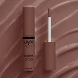 NYX Professional Makeup Butter Gloss - Блеск для губ оттенок 17 Ginger Snap, 8 ml — фото 2