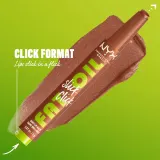 NYX Professional Makeup Fat Oil Slick Click - Тонирующий бальзам для губ оттенок Feedworthy, 2 g — фото 5