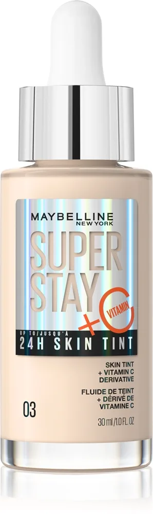 MAYBELLINE NEW YORK SuperStay Vitamin C Skin Tint - Сыворотка для выравнивания тона кожи оттенок 03, 30 ml
