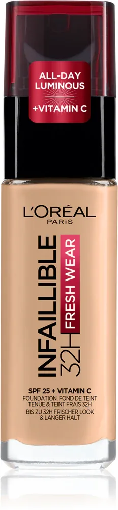 L’Oreal Paris Infaillible 32H Fresh Wear - Долговременное тонирование в жидкой основе, 30 мл, оттенок 120 WARM DORE