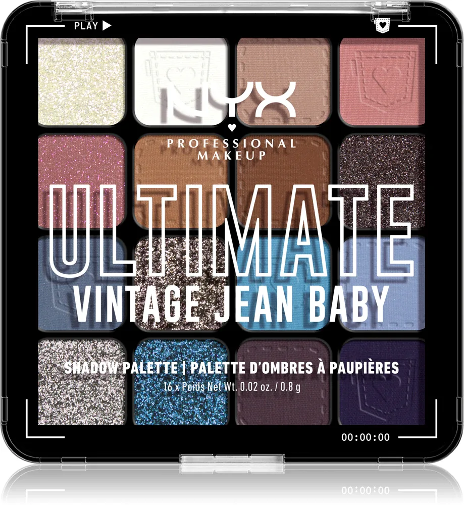 NYX Professional Makeup Ultimate Shadow Palette - Палетка теней для век: тени для век, оттенок Vintage Jean Baby