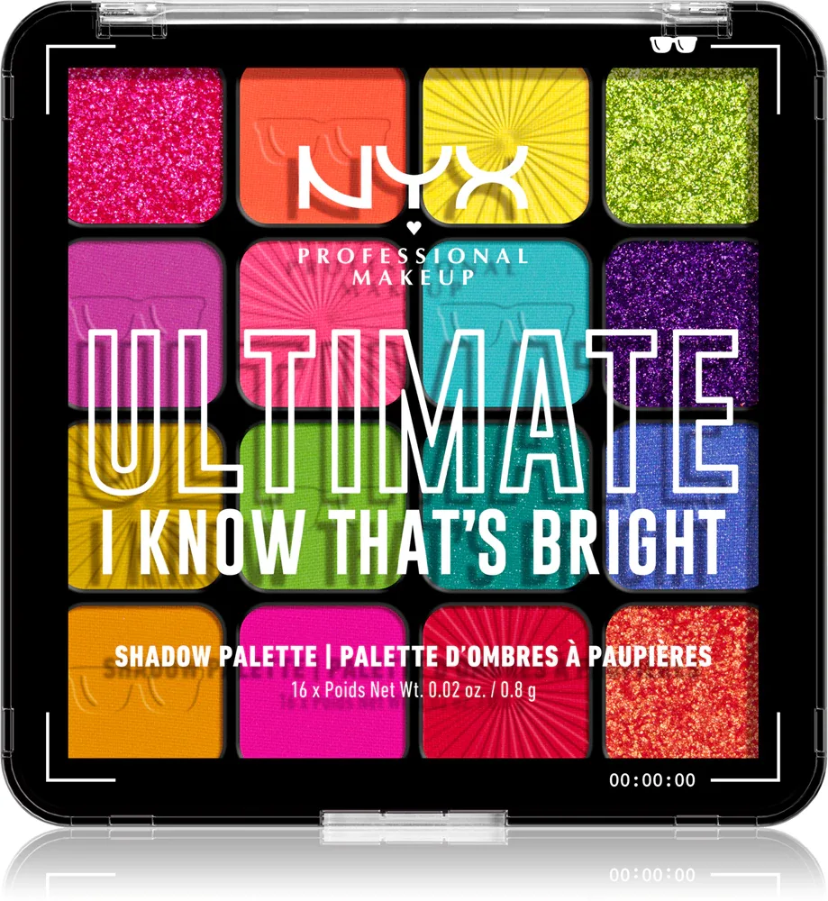 NYX Professional Makeup Ultimate Shadow Palette - Палетка теней для век: тени для век, оттенок I Know That's Bright