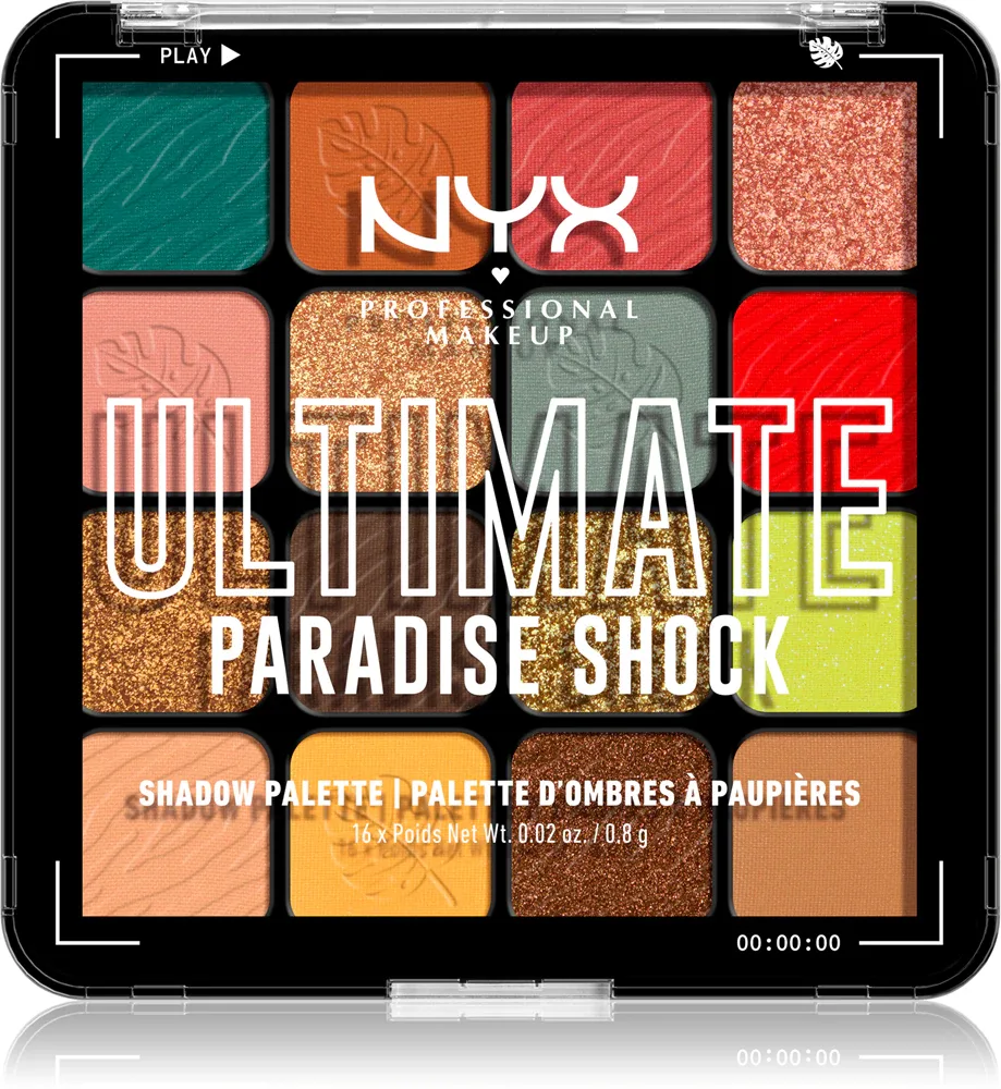 NYX Professional Makeup Ultimate Shadow Palette - Палетка теней для век: тени для век, оттенок Paradise Shock