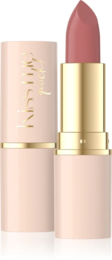 Eveline Cosmetics Kiss Me Quick! - Увлажняющая помада с матовым финишем, 4 г, оттенок 08