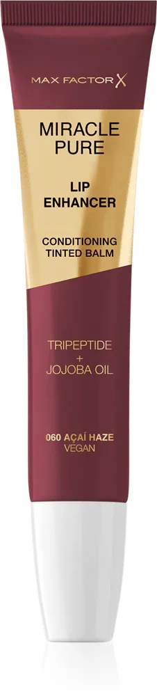 Max Factor Miracle Pure Lip Enhancer - Увлажняющий блеск для губ, 12 мл, оттенок 060 Acai Haze