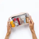 Notino Travel Collection Medium Clear Organizer - Прозрачная косметичка M Beige 24x12,5x5 cm, 1 szt. — фото 2