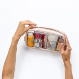 Notino Travel Collection Medium Clear Organizer - Прозрачная косметичка M Beige 24x12,5x5 cm, 1 szt. — фото 3