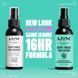 NYX Professional Makeup Makeup Setting Spray Dewy - Спрей для фиксации загара, 180 ml — фото 4