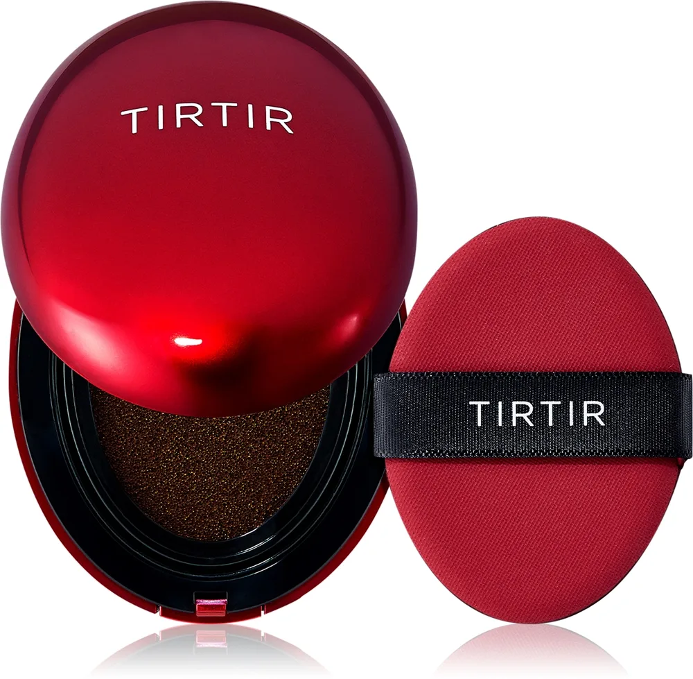 TIRTIR Mask Fit Red Cushion Mini - Долговременный тональный фонд в губке оттенок 55N Espresso, 4 g