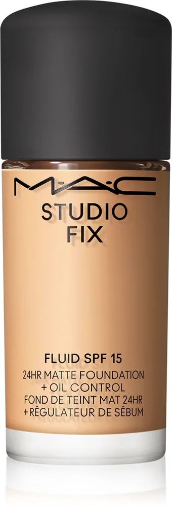 MAC Cosmetics Mini Studio Fix Fluid SPF 15 24HR Matte Foundation + Oil Control - Матирующий тональный крем SPF 15 оттенок NC25, 15 ml