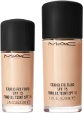 MAC Cosmetics Mini Studio Fix Fluid SPF 15 24HR Matte Foundation + Oil Control - Матирующий тональный крем SPF 15, 15 мл, оттенок NW10 — фото 3