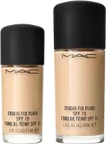 MAC Cosmetics Mini Studio Fix Fluid SPF 15 24HR Matte Foundation + Oil Control - Матирующий тональный крем SPF 15, 15 мл, оттенок NC16 — фото 3