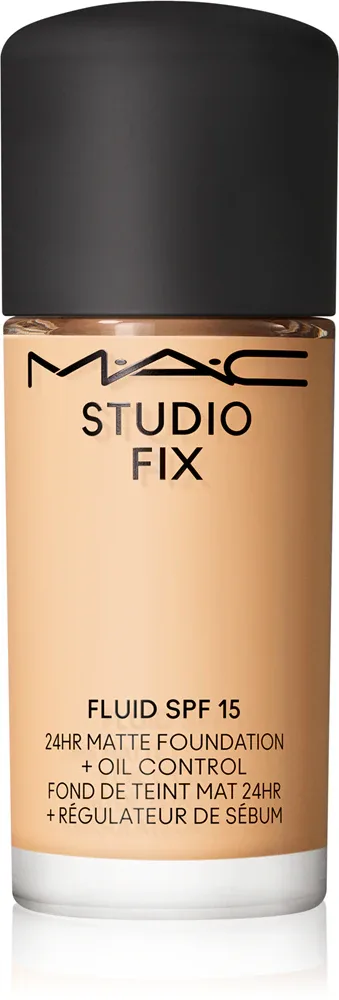 MAC Cosmetics Mini Studio Fix Fluid SPF 15 24HR Matte Foundation + Oil Control - Матирующий тональный крем SPF 15, 15 мл, оттенок NC15
