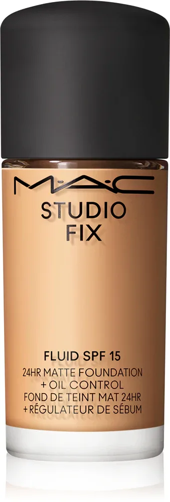 MAC Cosmetics Mini Studio Fix Fluid SPF 15 24HR Matte Foundation + Oil Control - Матирующий тональный крем SPF 15 оттенок NC30, 15 ml