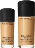 MAC Cosmetics Mini Studio Fix Fluid SPF 15 24HR Matte Foundation + Oil Control - Матирующий тональный крем SPF 15 оттенок NC30, 15 ml — фото 3