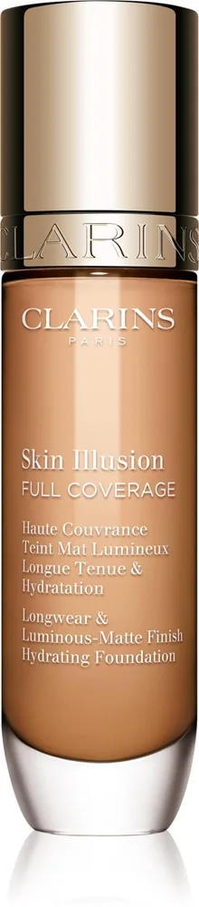 Clarins Skin Illusion Hydrating Foundation - Тональная основа с высокой степенью покрытия оттенок 108W, 30 ml